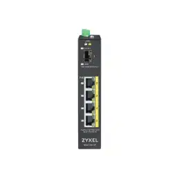 Zyxel RGS100-5P - Commutateur - non géré - 4 x 10 - 100 - 1000 (PoE+) + 1 x Fast Ethernet - Gigab... (RGS100-5P-ZZ0101F)_1